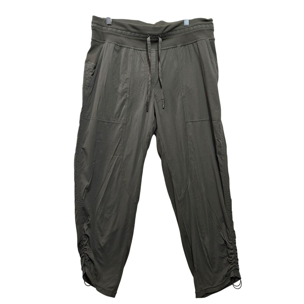 Lululemon Dance Studio Mid-Rise Cropped Pant Graphite Gray size 10 #949